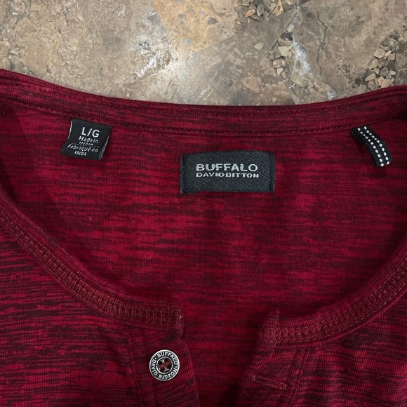 Men’s BUFFALO David Britton short sleeved shirt size Large 2/$10 - Picture 5 of 6